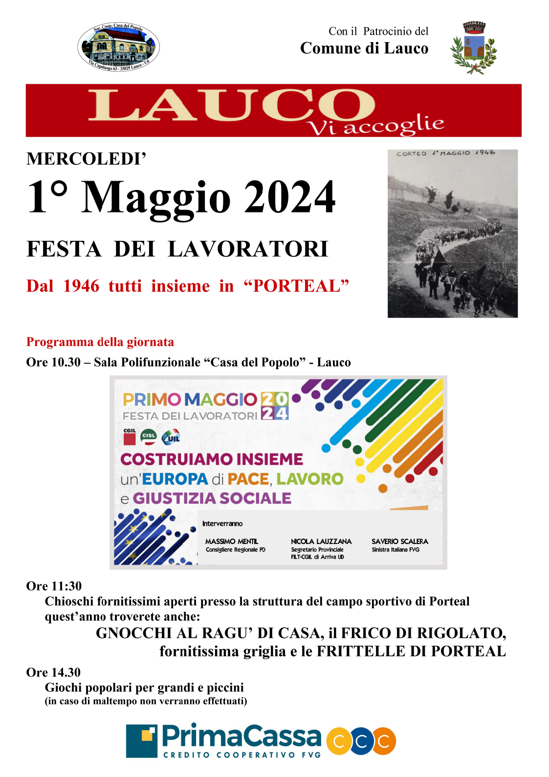 Festa dei lavoratori - 1 Maggio 2024